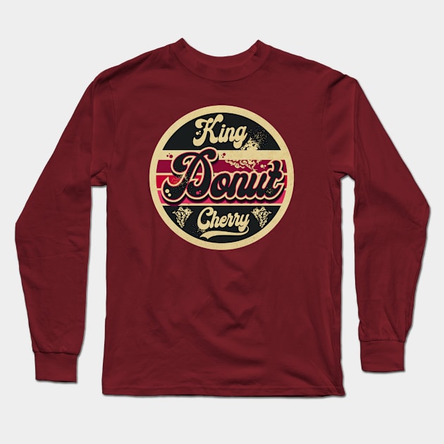 King Donut Cherry Long Sleeve T-Shirt by CTShirts